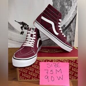 Vans Sk8-Hi sz 7.5 Men’s 9.0 Women’s
